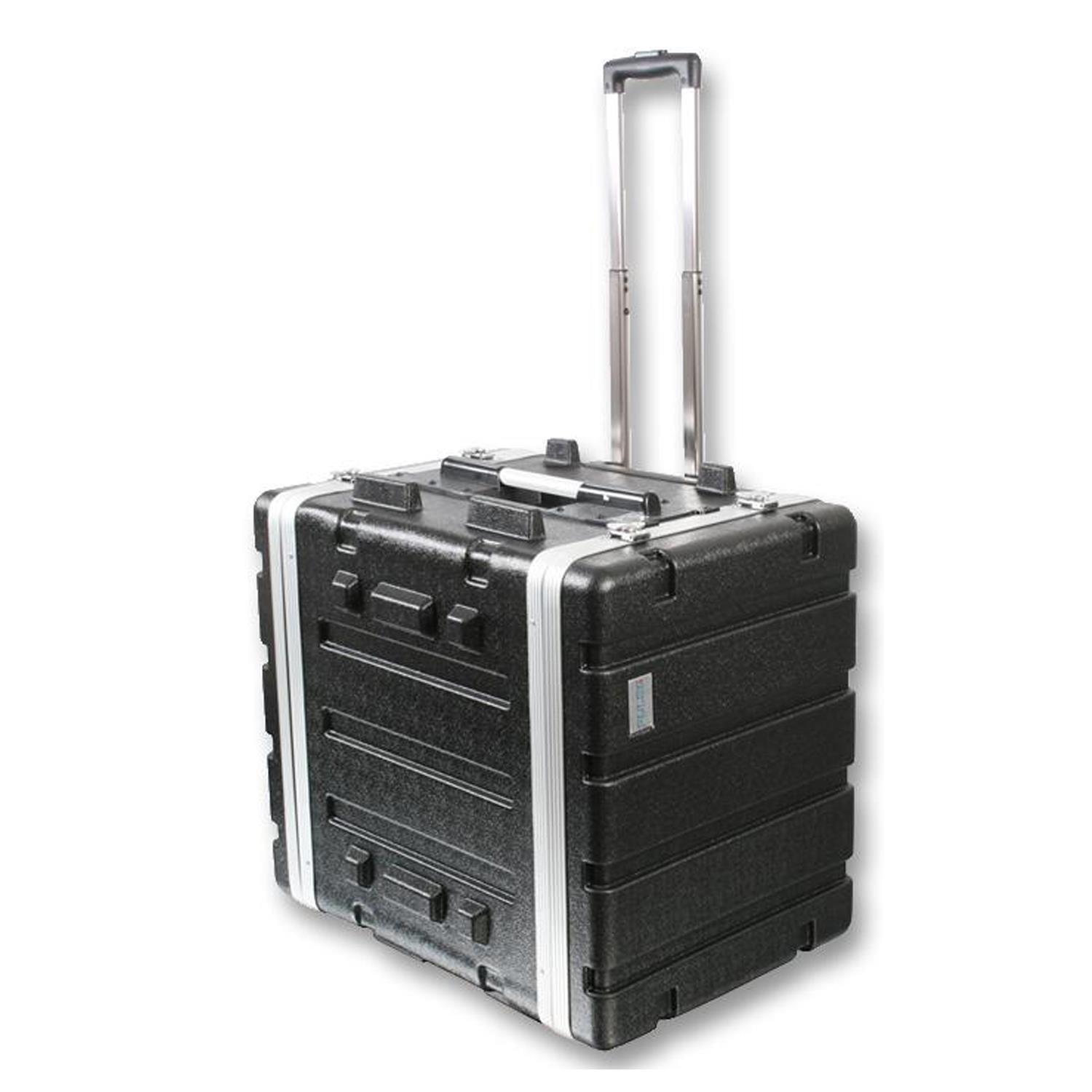 Pulse ABS-8UTR 7u 19" Rack ABS Flight Case with Trolley - DY Pro Audio