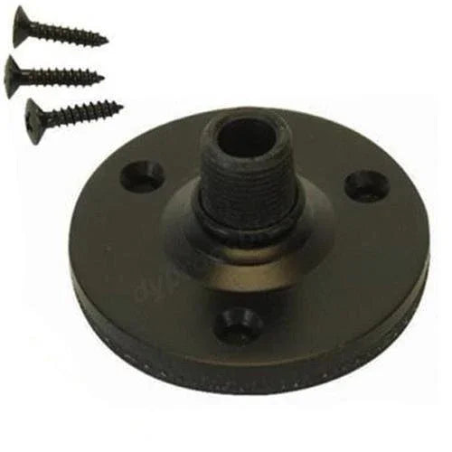 Pulse Gooseneck Microphone Flange Mount Black - DY Pro Audio
