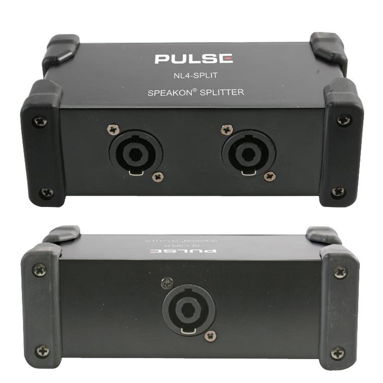 Pulse Speakon Splitter Box NL4-SPLIT NL4 1 in 2 out - DY Pro Audio