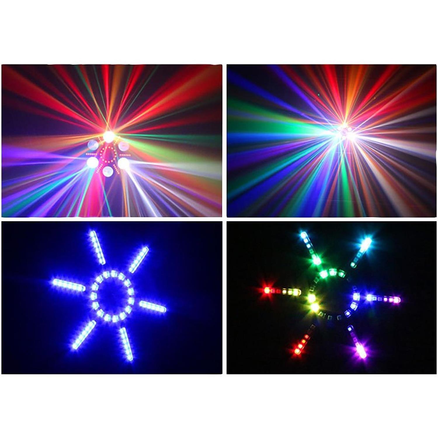 Pulse Vortices Multi-FX LED Moonflower RGBWA Effect Light - DY Pro Audio