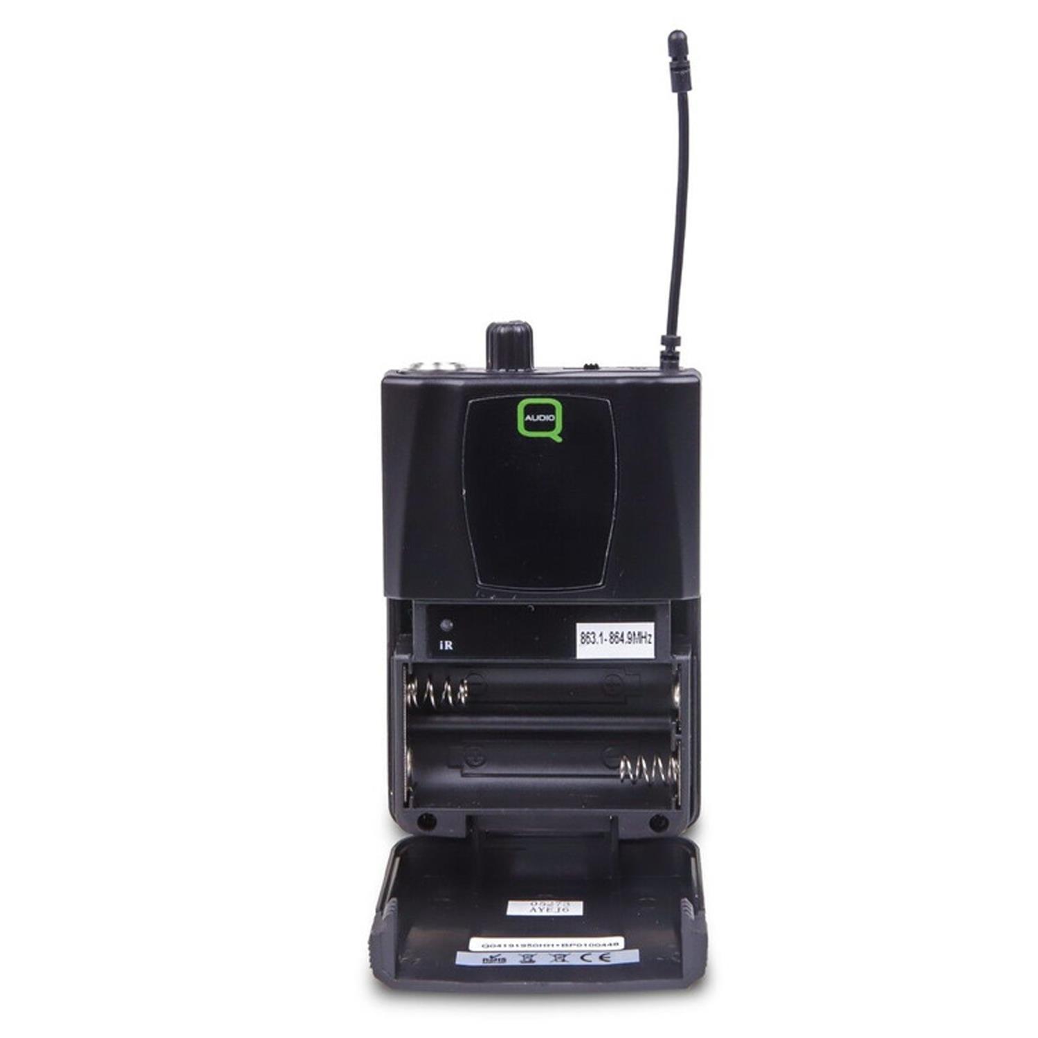 Q-Audio QWM 1950 ZBP Replacement UHF Bodypack Transmitter (863-865 MHz) - DY Pro Audio
