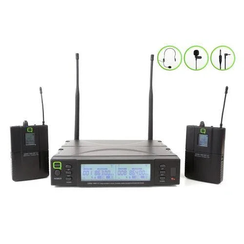 Q-Audio QWM 1960 BP UHF Wireless Bodypack Microphone System (863-865 MHz) - DY Pro Audio