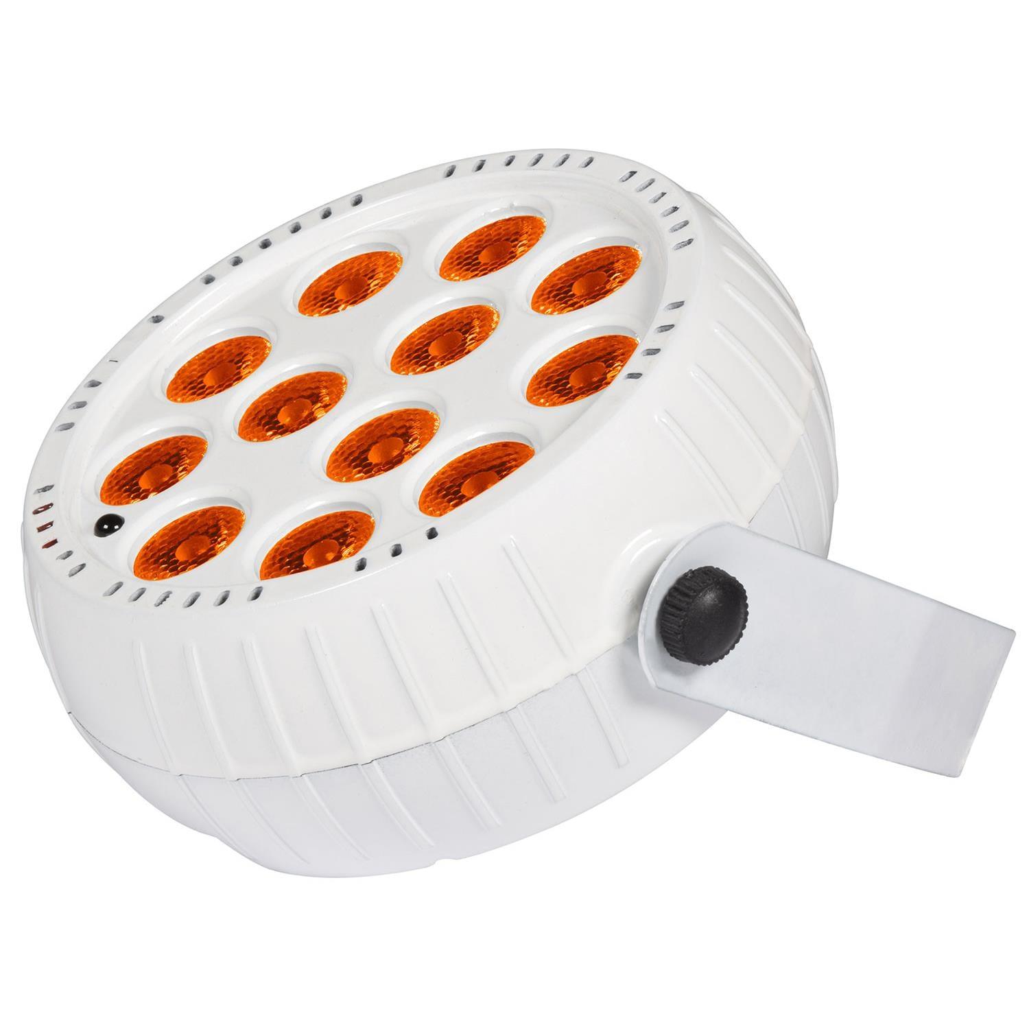 QTX BATPAR-18W White Rechargeable Mini LED Par Can - DY Pro Audio