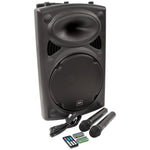 QTX QR12PABT 12" Portable PA Speaker with Bluetooth and Mics - DY Pro Audio