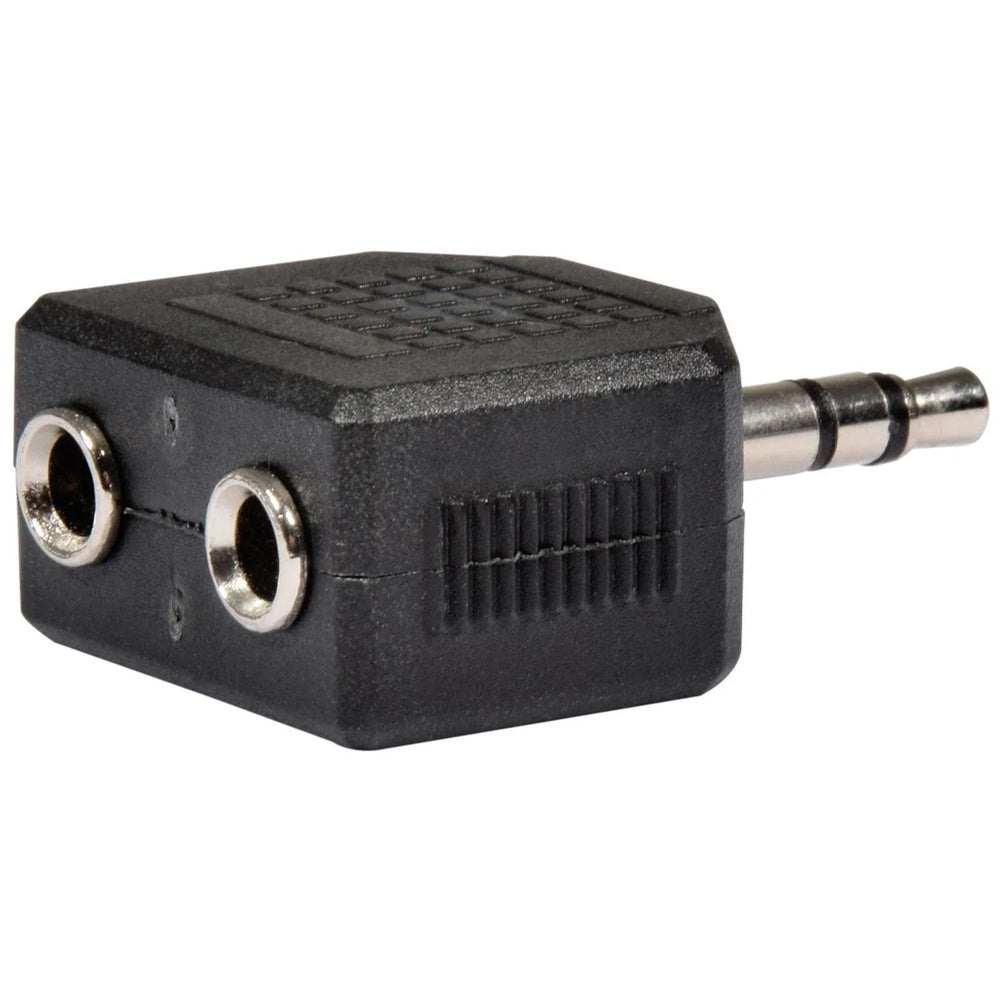 QTX Splitter 3.5mm Stereo Jack Plug � 2 x 3.5mm Stereo Jack Sockets