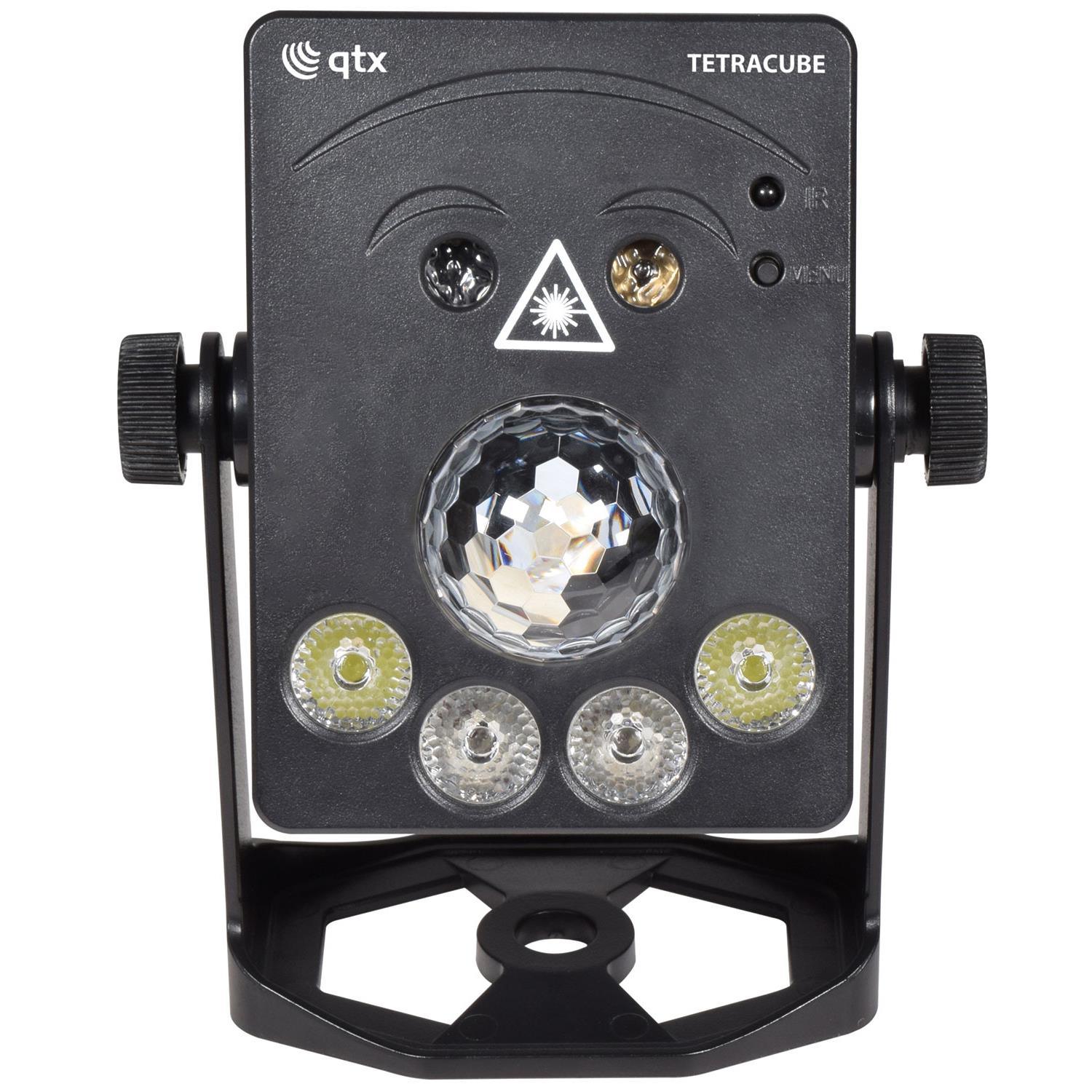 QTX Tetra Cube Rechargeable 4-in-1 Portable Effect Light - DY Pro Audio