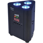 QTX Tri-Par RGBW Rechargeable Battery Triple Par Can Uplighter - DY Pro Audio