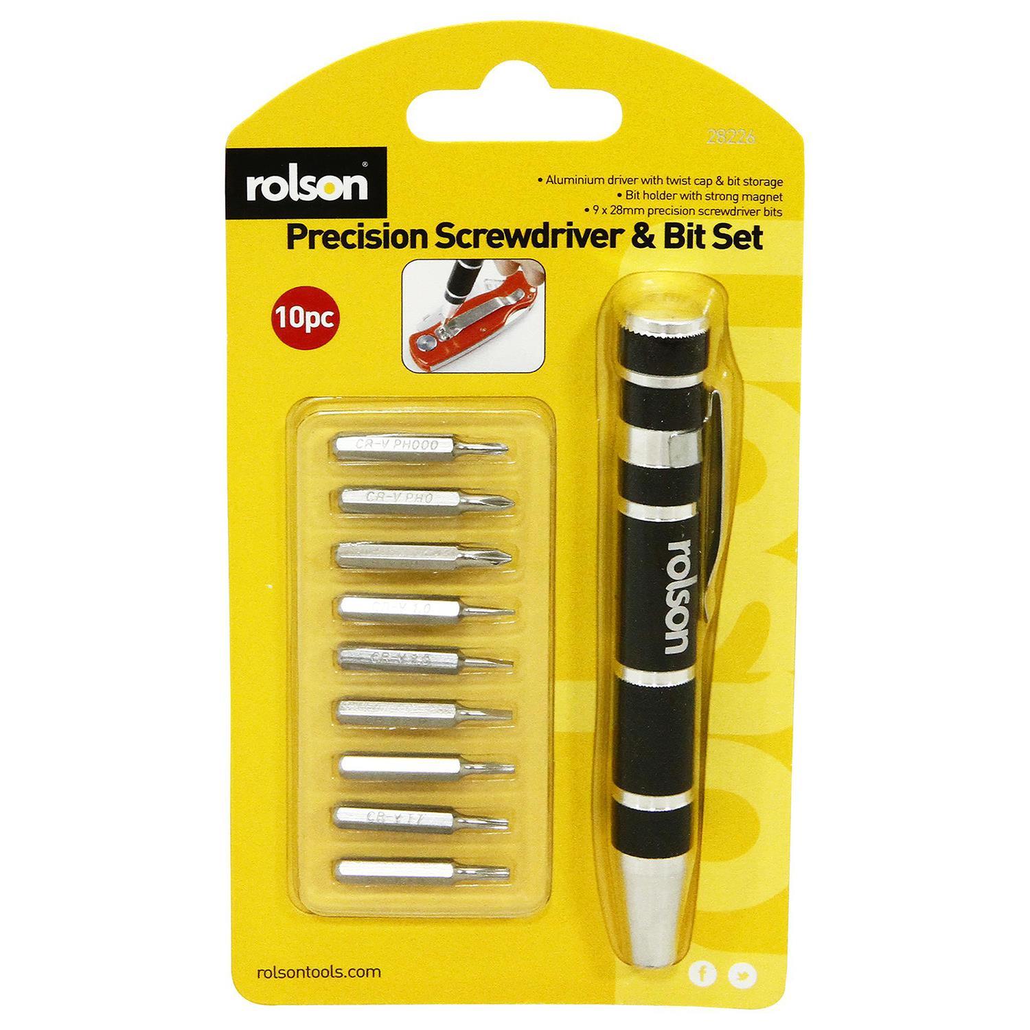 Rolson 6 in 1 Precision Screwdriver Bit Set with LED Light - DY Pro Audio