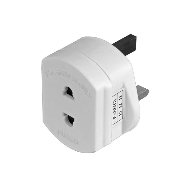 Shaver Plug Adaptor Two To Three Pin Toothbrush Adapter Epilators Bathroom UK