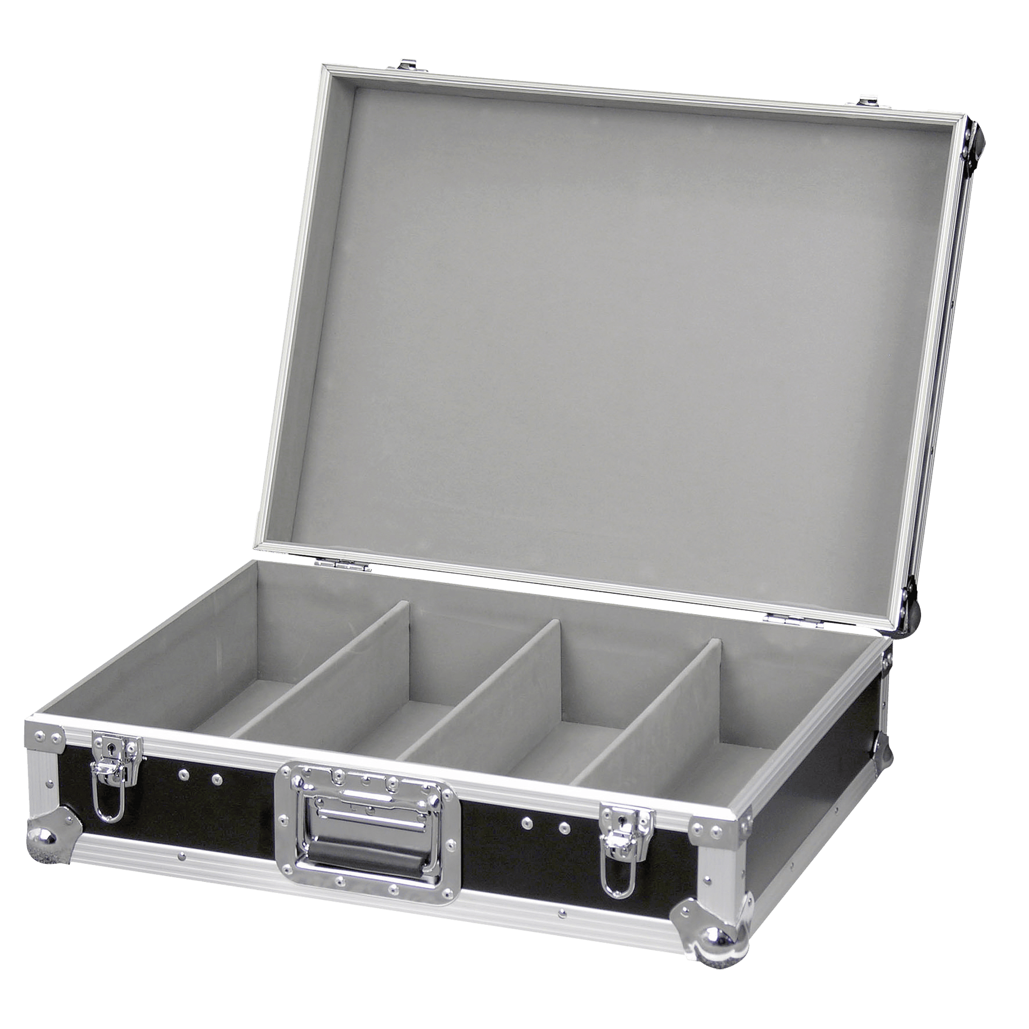Showgear Flight Case for 170 CDs With 4 compartments - DY Pro Audio