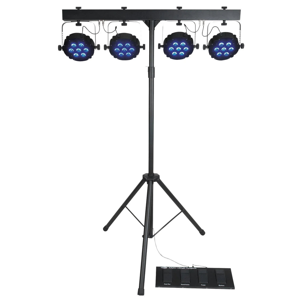 Showtec Compact Power Light Set MKII With Bag, Footswitch, and Stand - DY Pro Audio