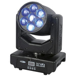 Showtec Shark Wash Zoom One 7 x 15 W RGBW LED Wash Moving Head - DY Pro Audio