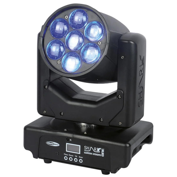 Showtec Shark Wash Zoom One 7 x 15 W RGBW LED Wash Moving Head