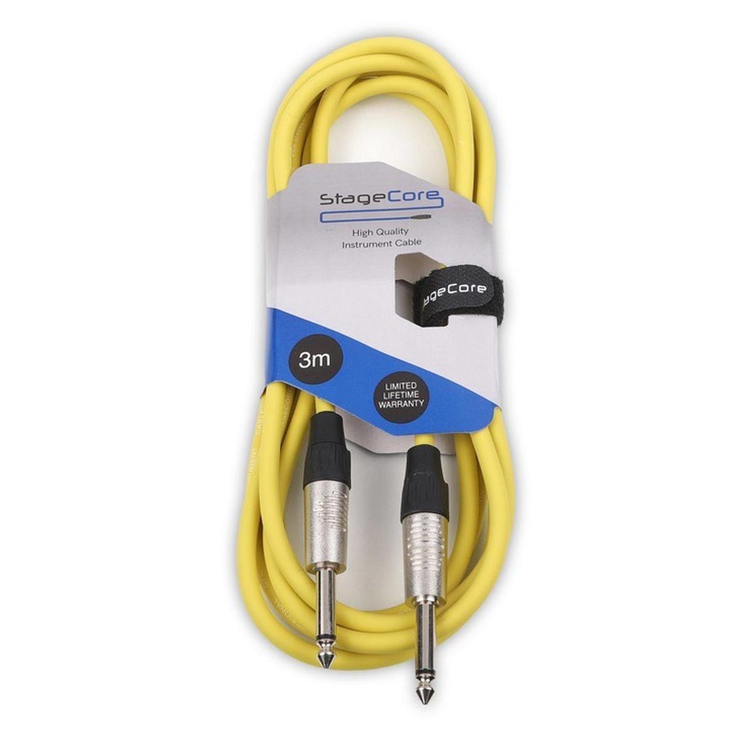 Stagecore 3m Yellow Jack to Jack Lead - DY Pro Audio