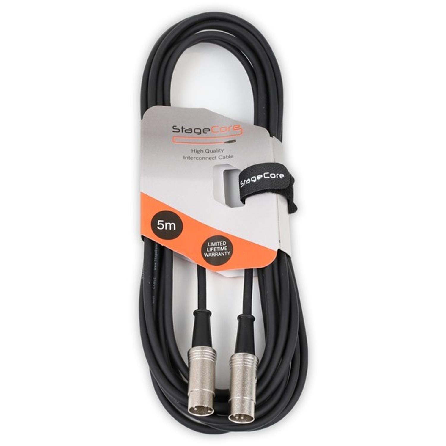 Stagecore 5m 5 Pin DIN to 5 Pin DIN Midi Cable - DY Pro Audio