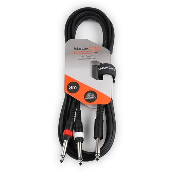 Stagecore 3m Mono Jack to Twin Mono Jack Cable