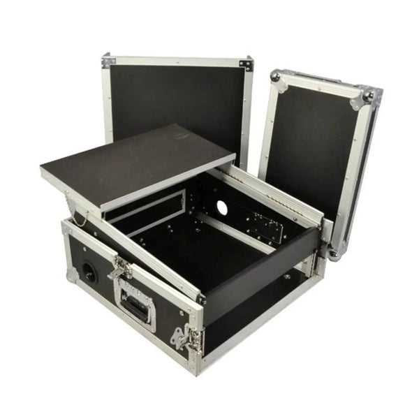 StageCore FC157 Cobra 10U Slant/4U vertical with sliding laptop shelf - DY Pro Audio