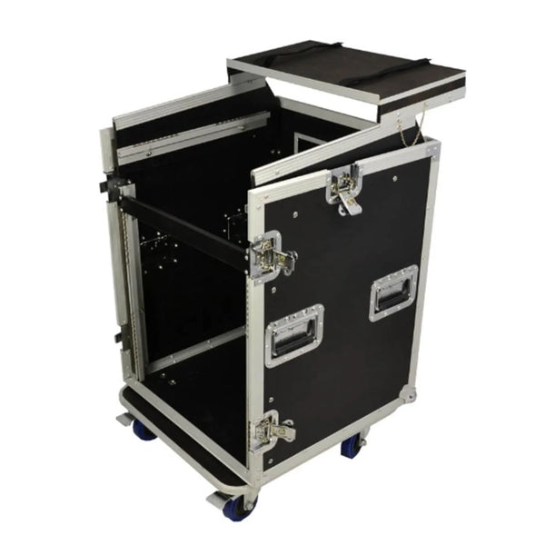 StageCore FC172 Cobra 12U + 10U Rack Case with Laptop Shelf - DY Pro Audio
