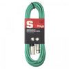 Stagg 6m Microphone XLR Cable Green - DY Pro Audio