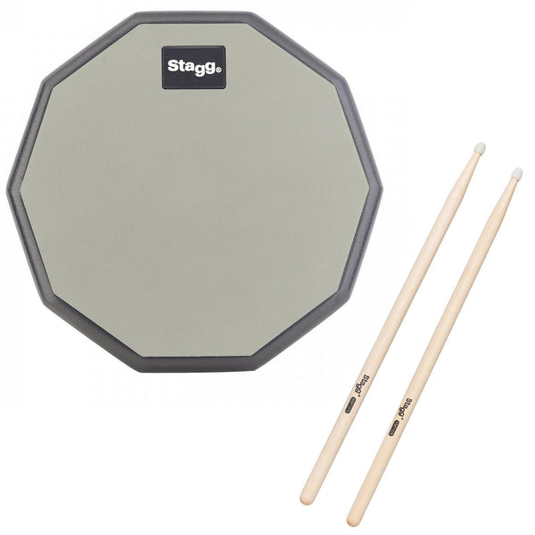 Stagg 8" Practice Pad And Drum Stick Set 7A