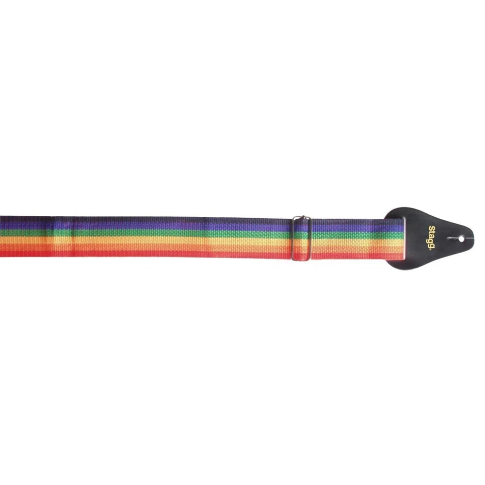 Stagg BJA018 2" Rainbow Coloured Guitar Strap - DY Pro Audio