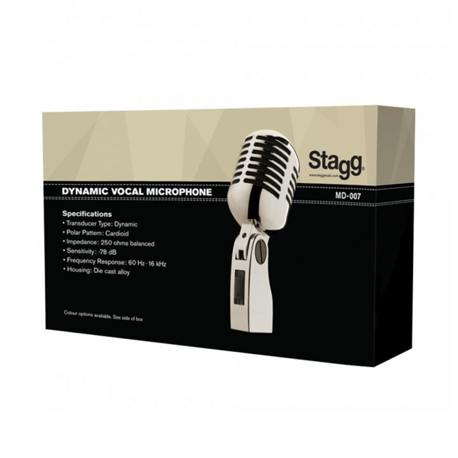 Stagg MD-007CRH 50s Style Dynamic Microphone - DY Pro Audio