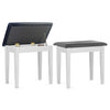 Stagg PBF23 WHM SBK White Piano Bench with Storage - DY Pro Audio