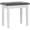 Stagg PBF23 WHM SBK White Piano Bench with Storage - DY Pro Audio