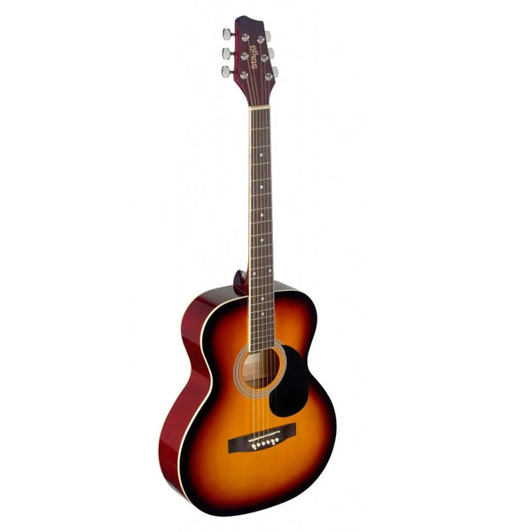 Stagg SA20A SNB 4/4 Sunburst Auditorium Acoustic Guitar with Basswood Top - DY Pro Audio