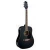 Stagg SA20D BLK Black Dreadnought Acoustic Guitar with Basswood Top
