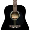 Stagg SA20D BLK Black Dreadnought Acoustic Guitar with Basswood Top