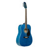 Stagg SA20D BLUE Blue Dreadnought Acoustic Guitar with Basswood Top - DY Pro Audio