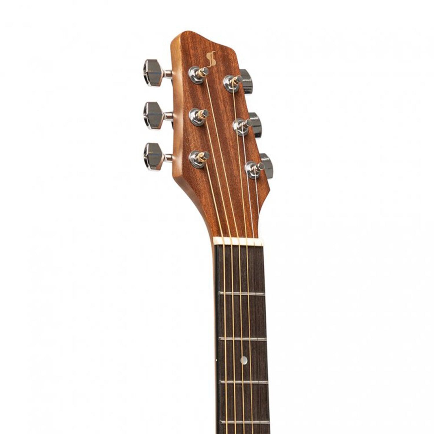Stagg SA25 A MAHO Acoustic Auditorium Guitar, Sapele, Natural Finish - DY Pro Audio