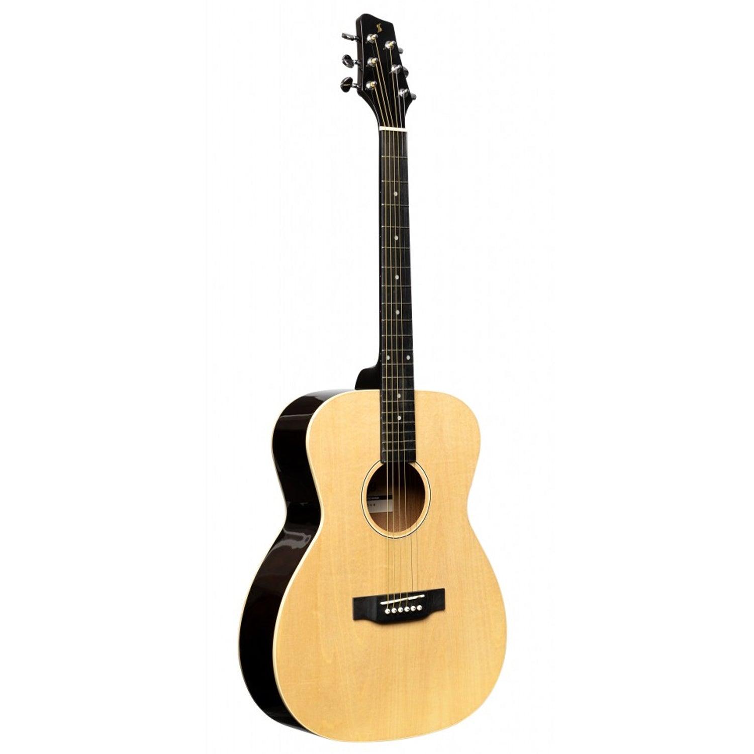 Stagg SA35 A-N Natural Auditorium Guitar with Basswood Top - DY Pro Audio