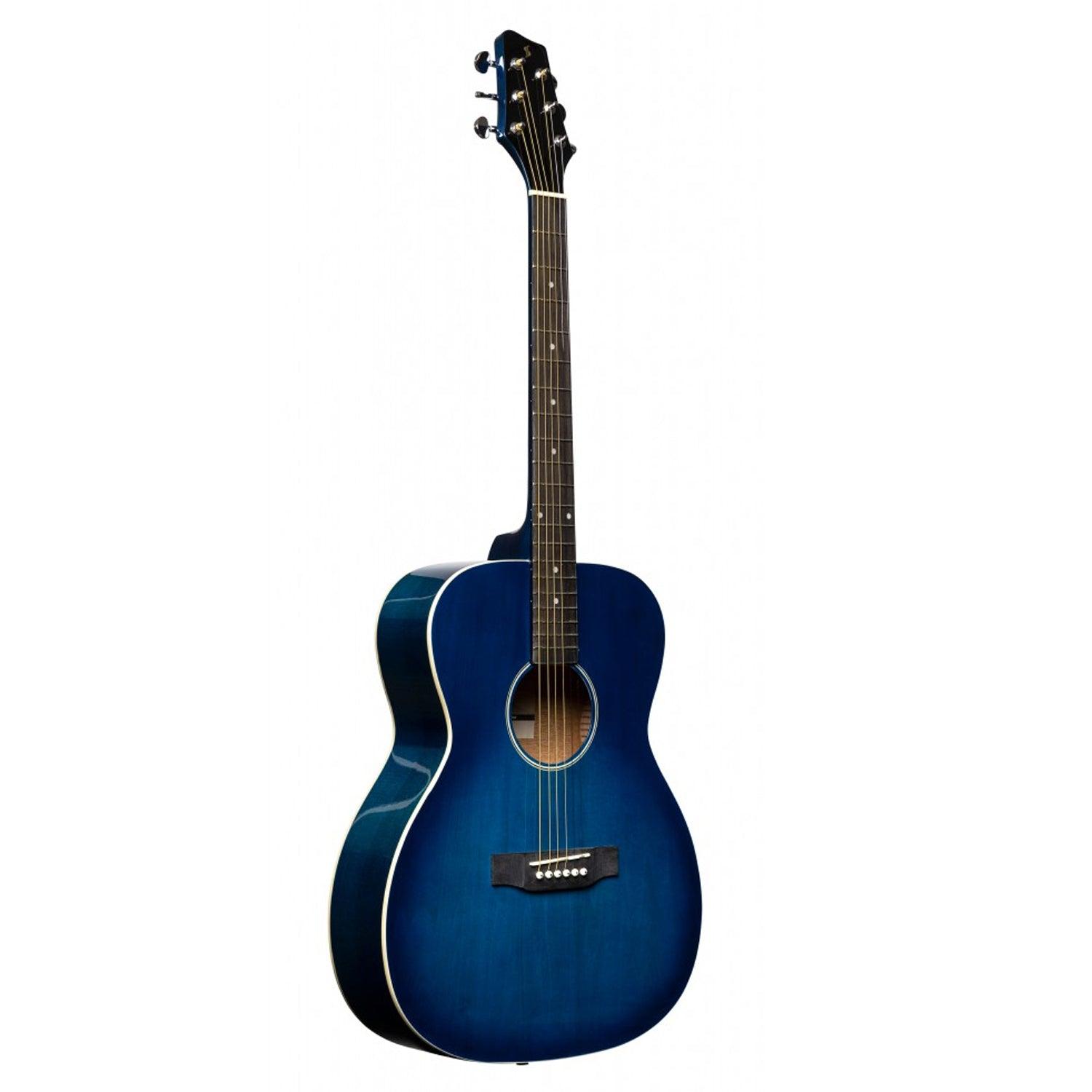Stagg SA35 A-TB Blue Auditorium Guitar with Basswood Top - DY Pro Audio
