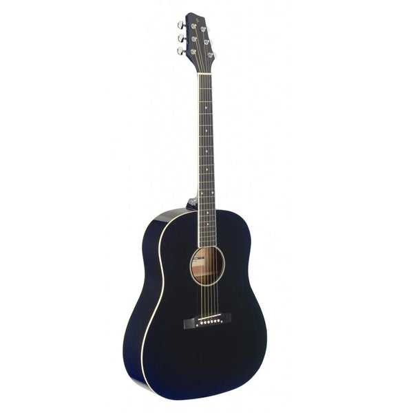 Stagg SA35 DS-BK Black Slope Shoulder Dreadnought Guitar - DY Pro Audio