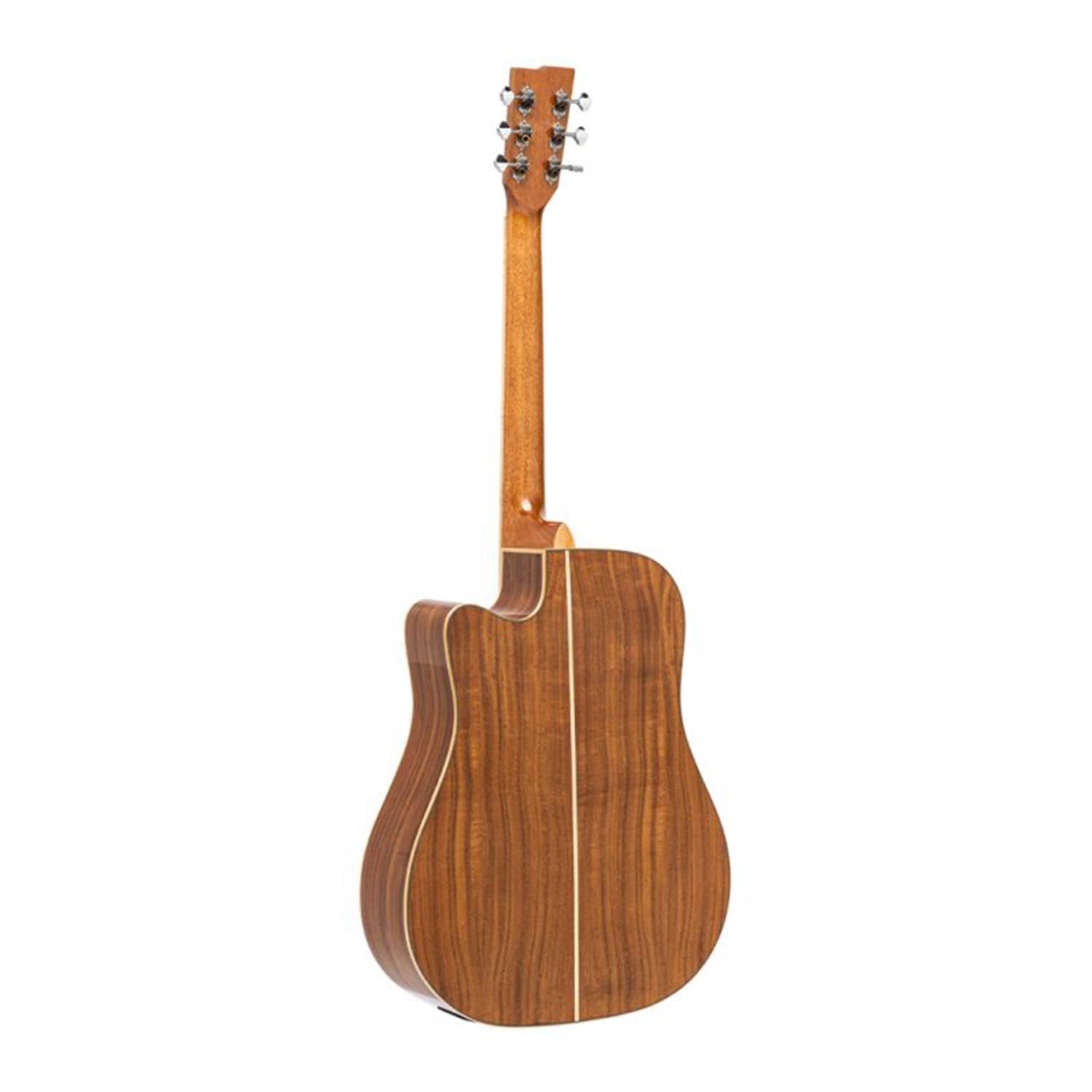 Stagg SA45 DCE-AC Series 45 Natural Dreadnought Acoustic-Electric Guitar - DY Pro Audio