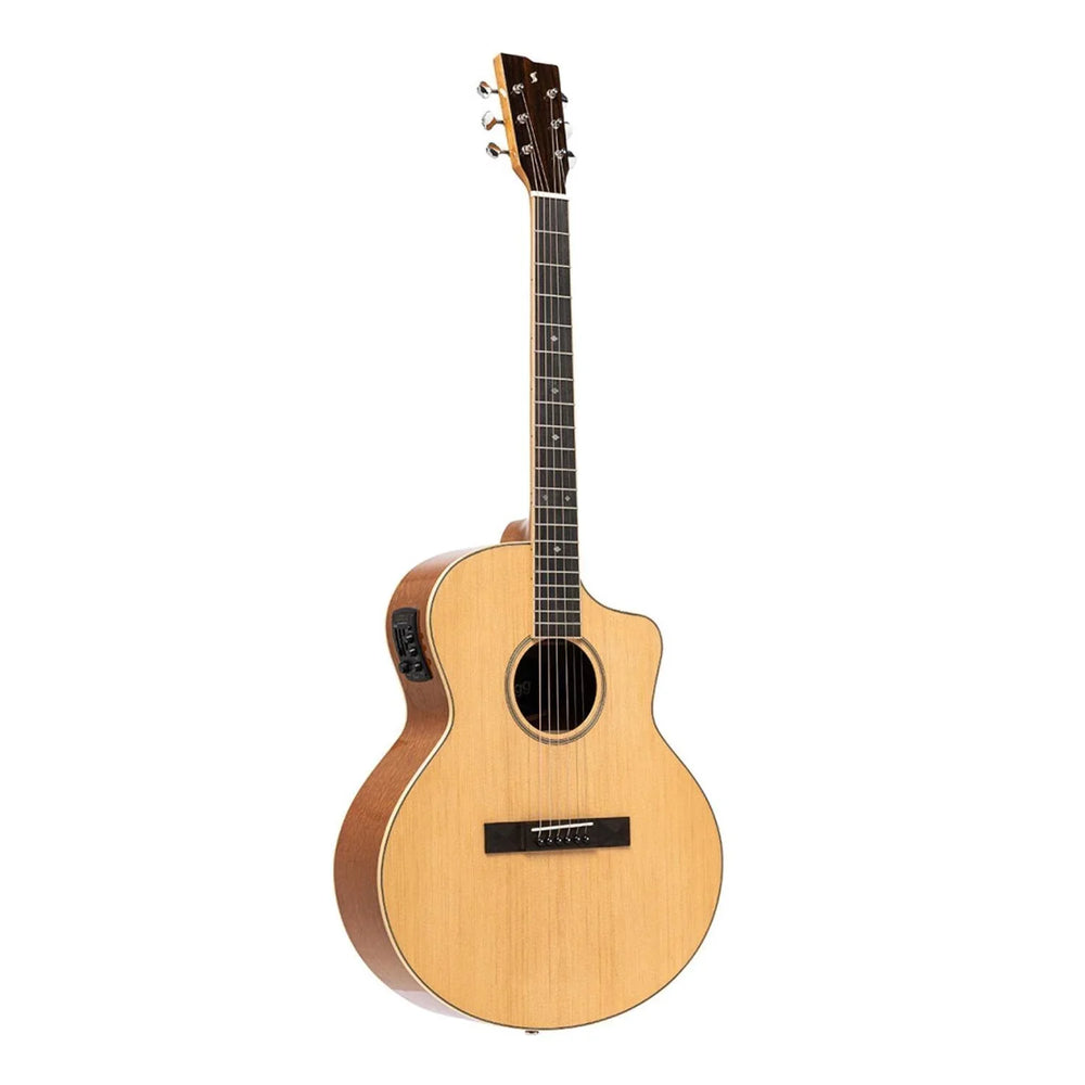 Stagg SA45 OCE - LW Series 45 Natural Orchestral Cutaway Acoustic - Electric Guitar