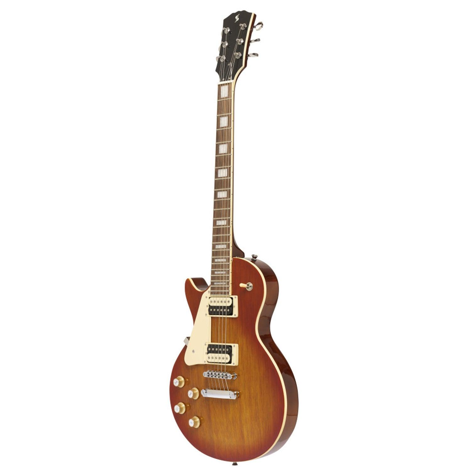 Stagg SEL-STD VSB LH Standard Series Electric Guitar with solid Mahogany body archtop, Left Hand - DY Pro Audio