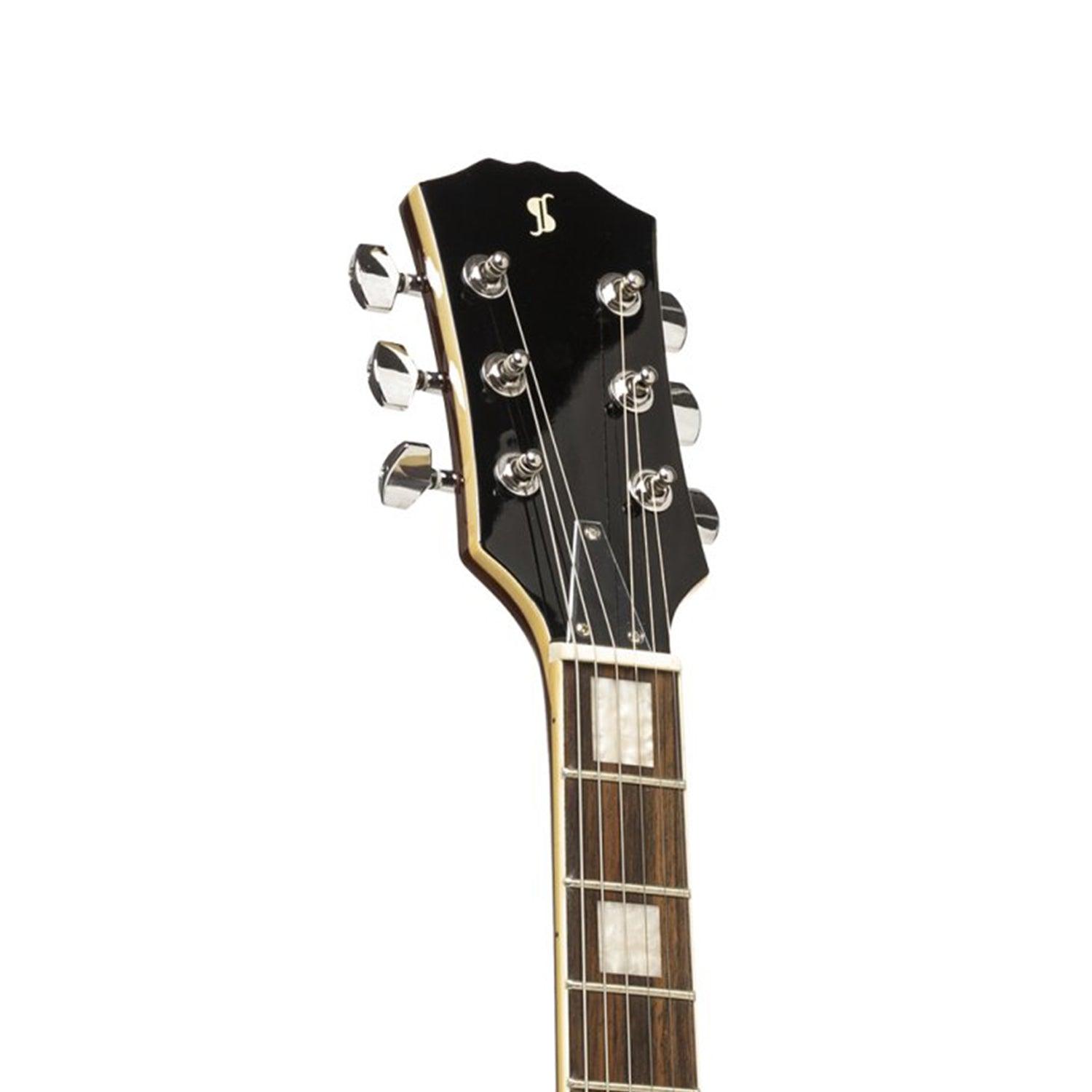 Stagg SEL-STD VSB Standard Series Electric Guitar with solid Mahogany body archtop - DY Pro Audio