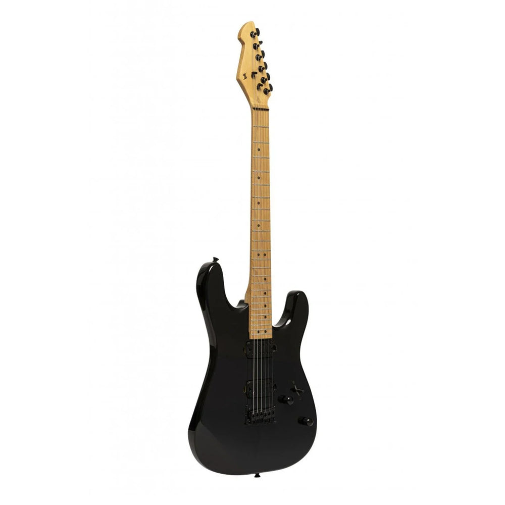Stagg SEM - TWO H BK Metal series Electric Guitar with solid mahogany body