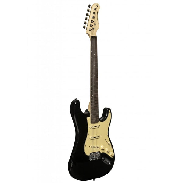 Stagg SES-30 BK Standard Electric Guitar - DY Pro Audio