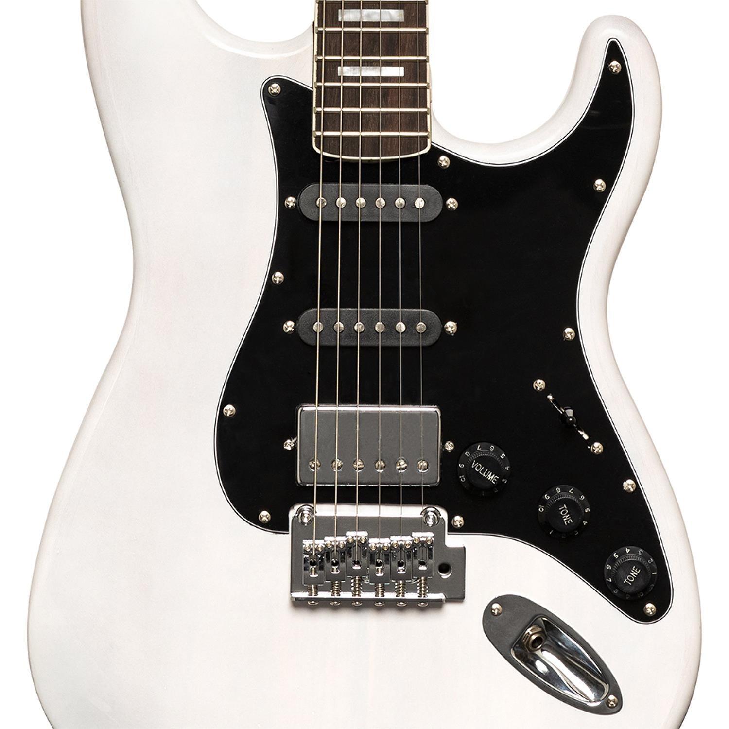 Stagg SES-60 WHB White Vintage Series Electric Guitar - DY Pro Audio