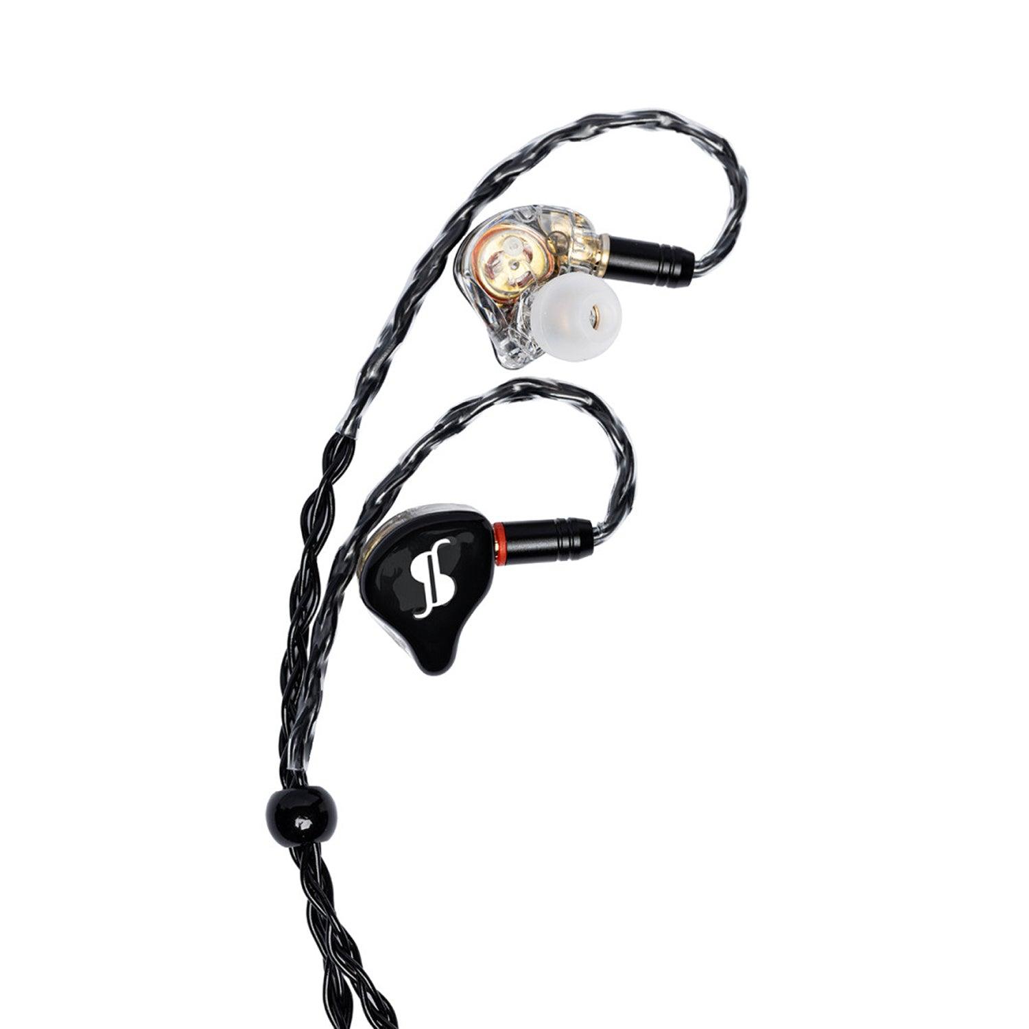 Stagg SPM-PRO BK Black Superior In Ear IEM Earphones with Premium Hybrid Transducers - DY Pro Audio