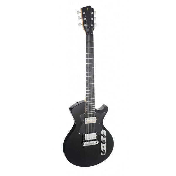 Stagg SVY SPCL BK Silveray series Special model Electric Guitar with solid mahogany body - DY Pro Audio