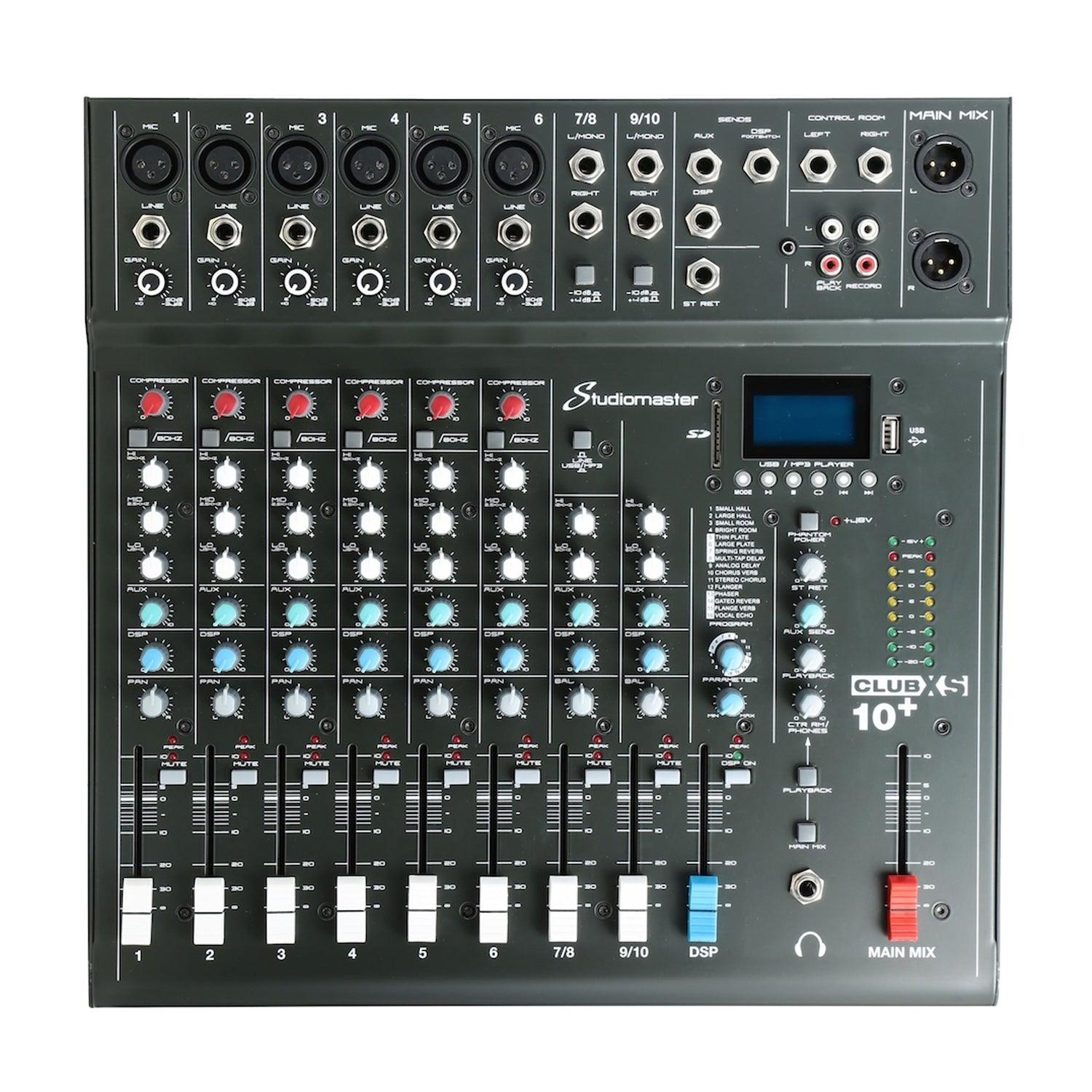 Studiomaster CLub XS 10+ 8 Channel Mixing Desk - DY Pro Audio