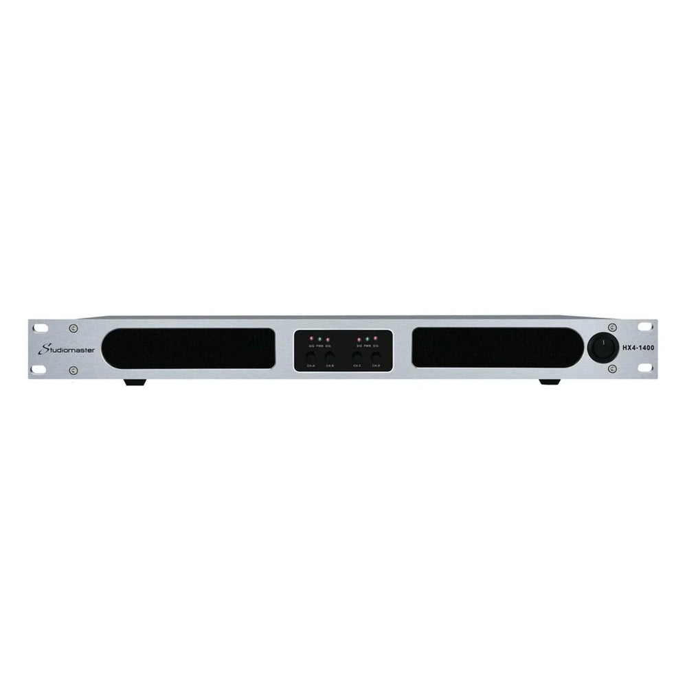 Studiomaster HX4 - 1400 4 X 595W 1U Power Amplifer