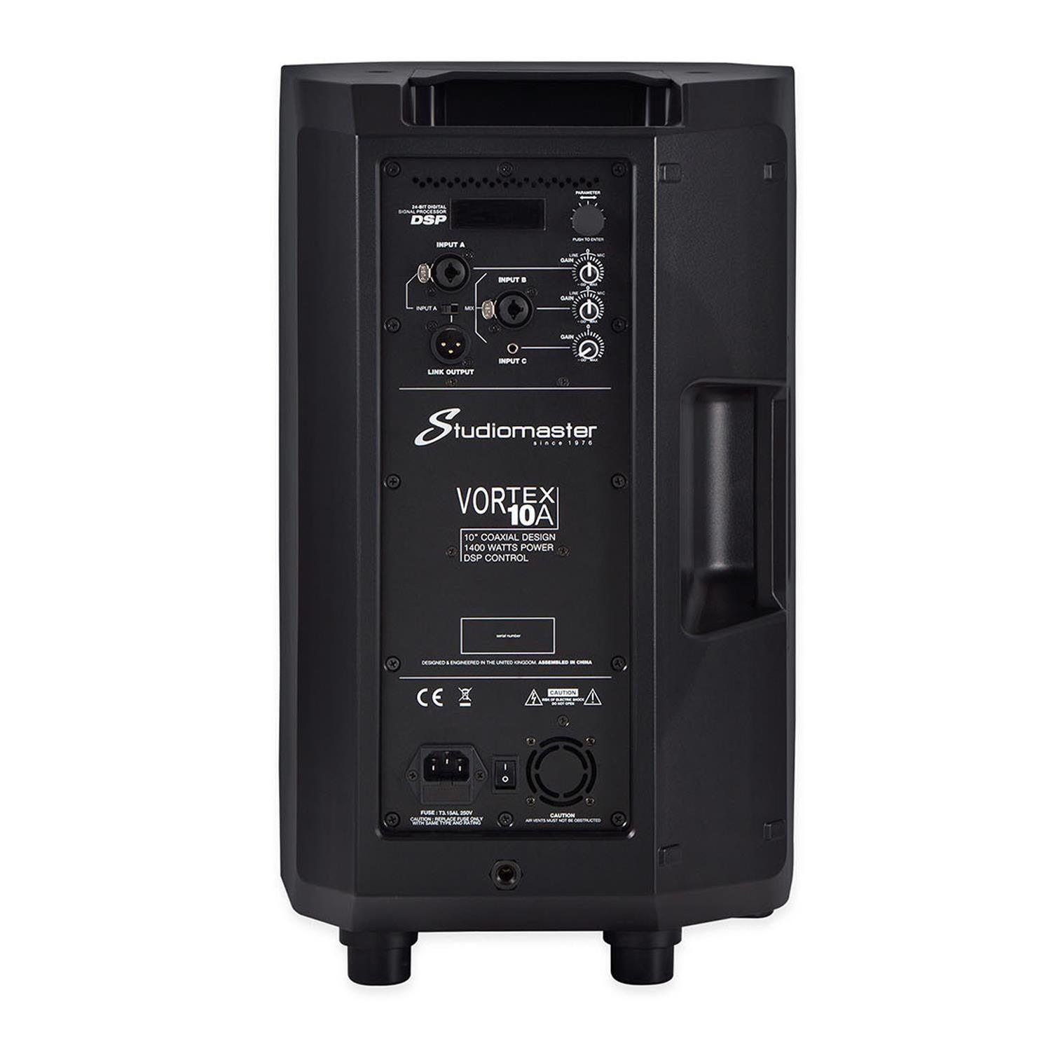 Studiomaster Vortex 10A 10" Active Speaker - DY Pro Audio