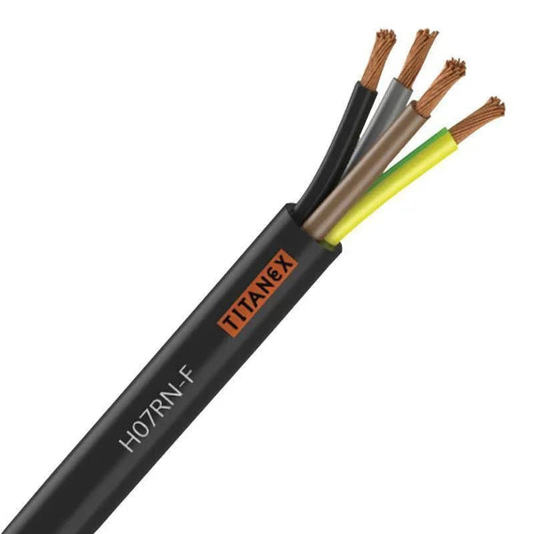 Titanex H07-RNF 2.5mm 4 Core Rubber Cable 100m - DY Pro Audio