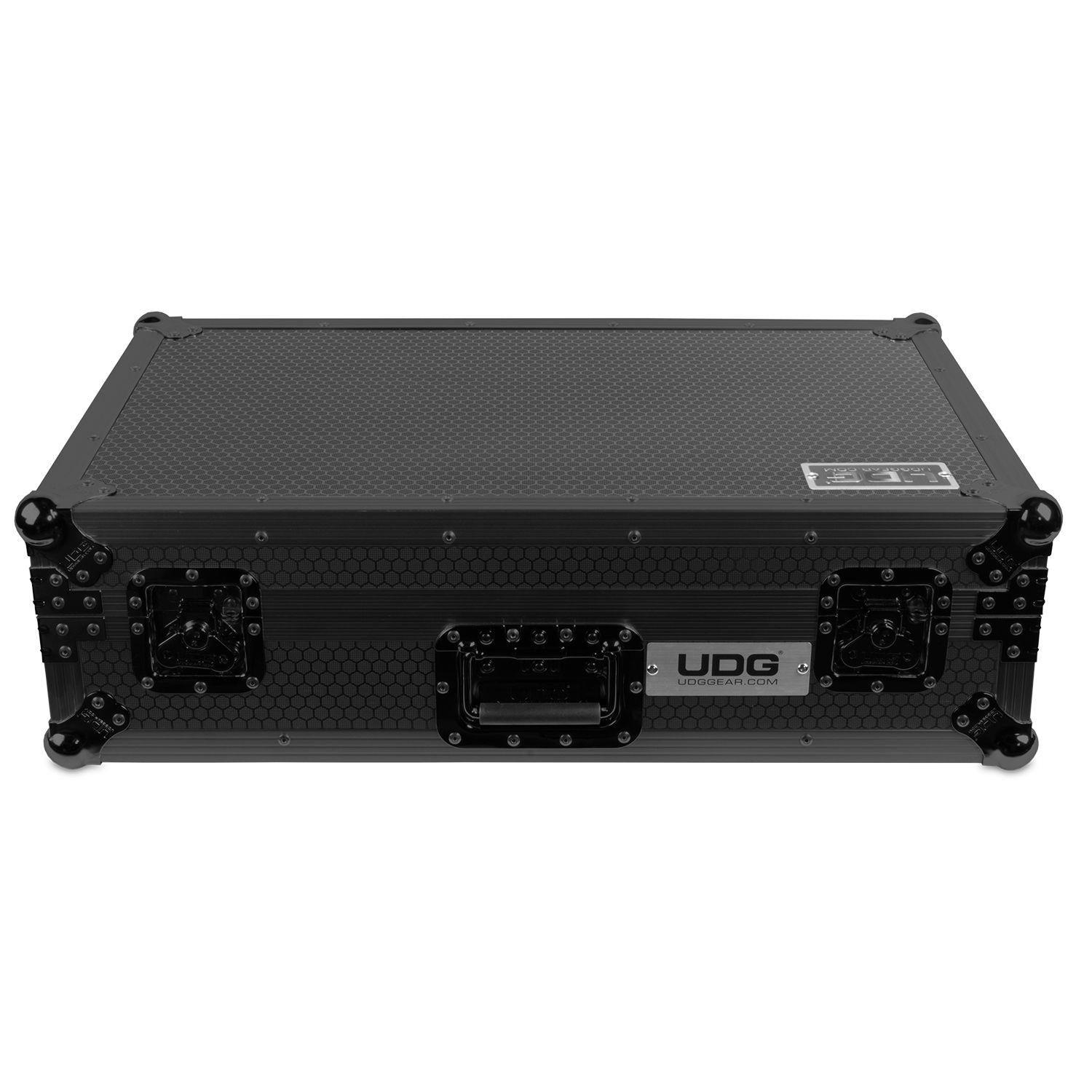 UDG Ultimate Flight Case Pioneer DDJ-FLX10 Black Plus (Laptop Shelf + Wheels) - DY Pro Audio